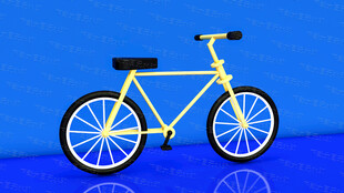 自行车模型 脚踏车 车轮 轮胎