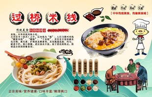 过桥米线背景墙