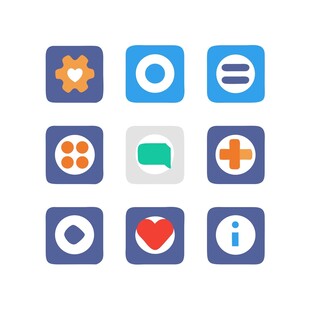 多彩简洁应用图标集合
