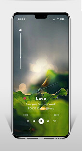 清新绿意手机界面展示