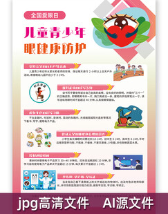 儿童青少年眼健康防护海报