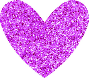 闪耀紫色爱心图案