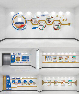 科技风企业展厅设计效果图