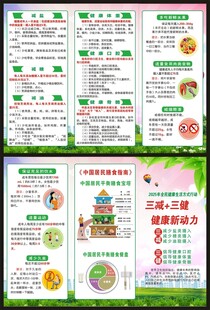 全民健康生活方式行动宣传月折页