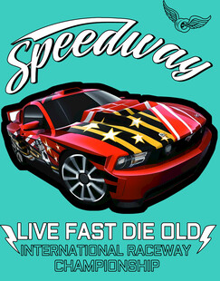 红色酷炫跑车激情