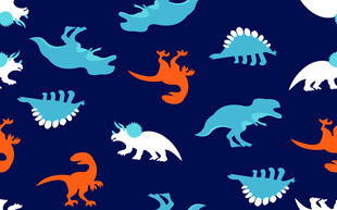 恐龙图案的深蓝色背景