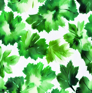 绿色水彩风叶片图案背景