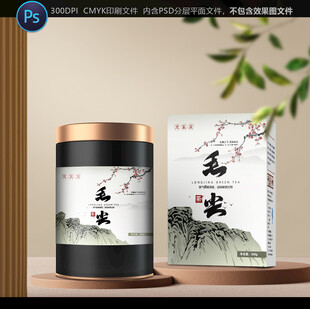 中式茶叶包装展示