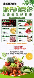生鲜果蔬超市会员日团购展架