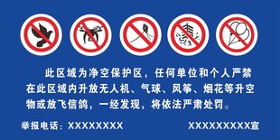禁止飞行区域标识