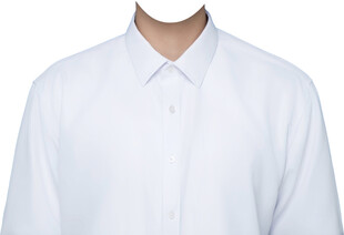 男士白色衬衫证件照衣服素材