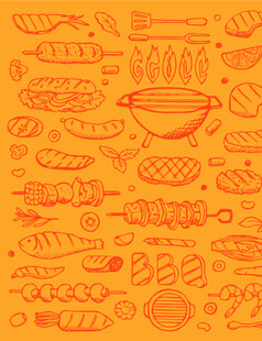 烧烤背景