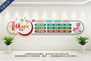 社会主义核心价值观文化墙