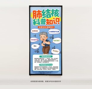 肺结核科普知识海报