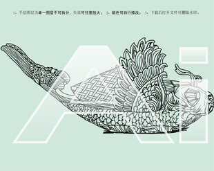 錾花鎏金银摩竭