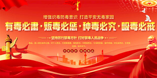 社区学校禁毒宣传栏