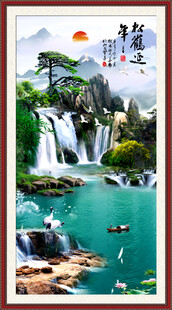 竖幅山水