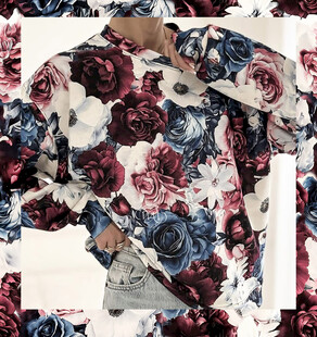 花卉图案时尚上衣