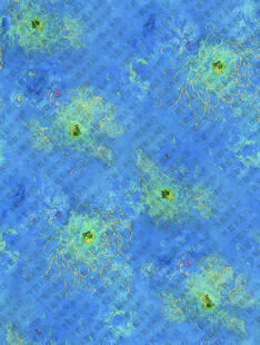 蓝色斑点纹理图案背景