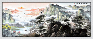 源远流长国画山水