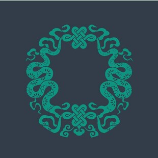 吉祥蛇图案