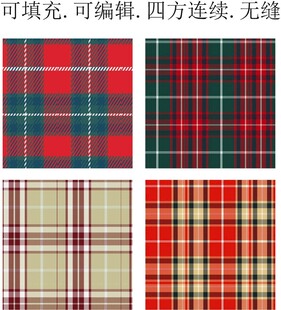 红色格子面料  红色格子图案