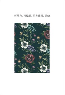 花卉图案 女装印花 服装绣花 