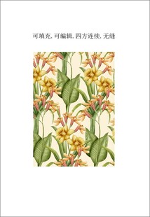 热带植物花卉 女装数码印花