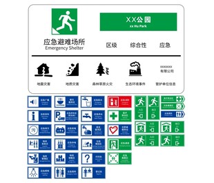 最新应急避难场所标志大全