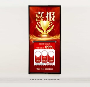 喜报海报