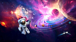 紫色星空