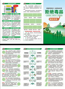 国际禁毒日三折页