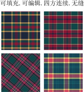 秋冬格子面料  格子图案