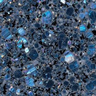 蓝色闪光碎石纹理特写