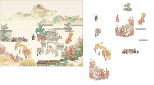 集会舞龙分层单独抠图文件非适量