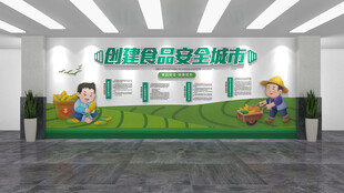 校园食品安全教育宣传墙