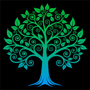 梦幻大树造型图案