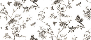 简约黑白花卉图案背景