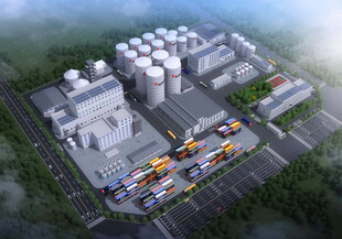 现代化工业厂区俯瞰图