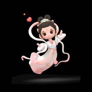 可爱嫦娥手办展示