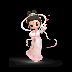 可爱古风嫦娥卡通形象