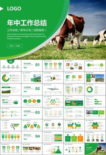 生态牧场畜牧业养殖乳业PPT