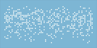 随机正方形排列孔