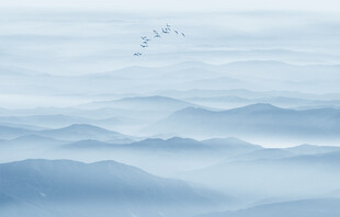 远山近水水墨风景