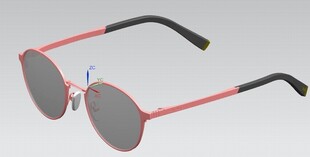 粉色时尚太阳镜