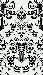 黑白复古花纹图案设计