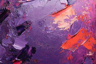 紫色抽象艺术油画素材-紫色抽象艺术油画图片-紫色抽象艺术油画设计模板