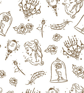 童话元素手绘图案集合
