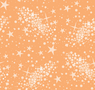 橙色背景星星图案纹理