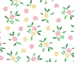 清新花卉图案背景